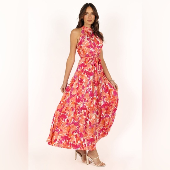 Petal & Pup Dresses & Skirts - Petal & pup floral halter tiered maxi dress nwot